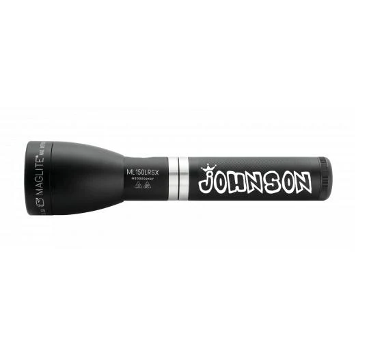 ML150LRSX Rechargeable LED Fast-Charging Flashlight - Matte Black - Custom Tactical Engraving
