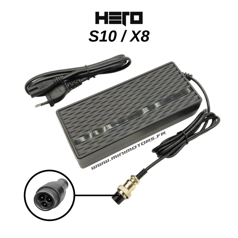HERO S8 & S9 | CHARGEUR 48V ( 54.6V 2A)
