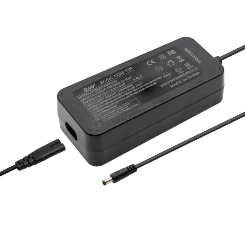 IconBIT IK-1969K Premium Ladegerät Netzteil DC 5,5x2,5 mm 42V 2A für 36V Akku