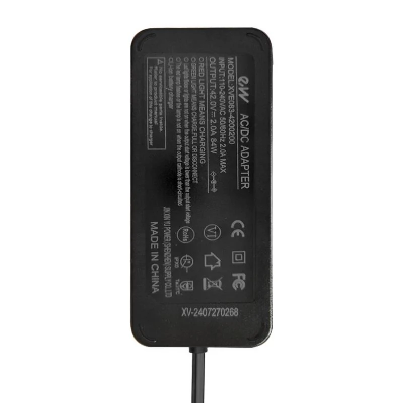 Telestar TROTTY Premium Ladegerät Netzteil DC 5,5x2,5 mm 42V 2A für 36V Akku