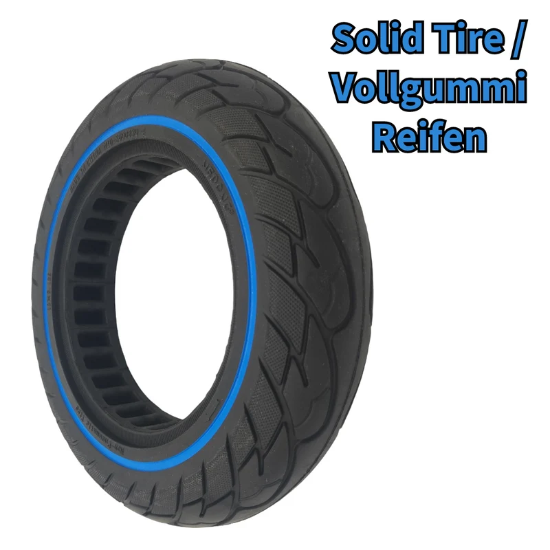 Vollgummi Reifen 10x2.125 34mm Nendong Blau Schwarz