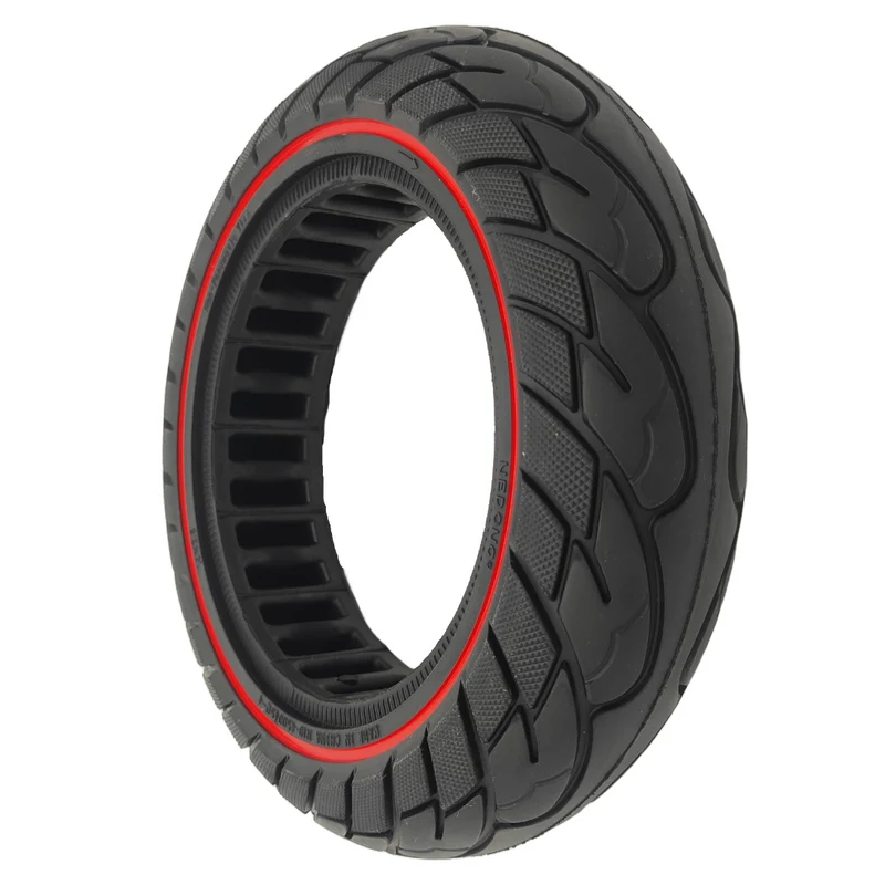 Ducati Pro III Evo Vollgummi Reifen 10x2.5-6.5 Schwarz Rot