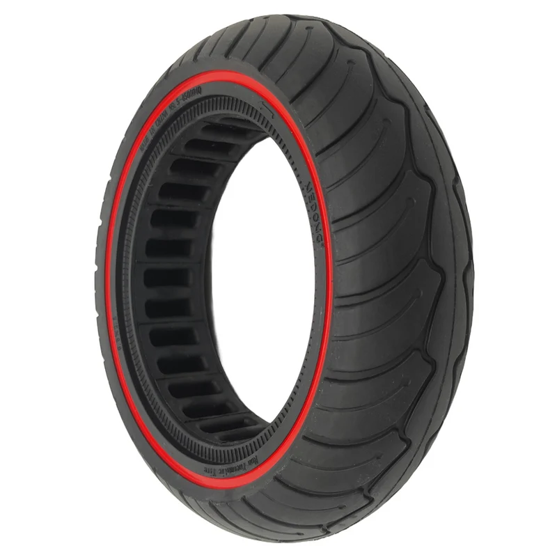 9.5x2.5-6.1 Zoll Vollgummi Reifen Schwarz Rot