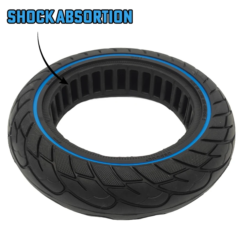 Vollgummi Reifen 10x2.5-6.5 Schwarz Blau