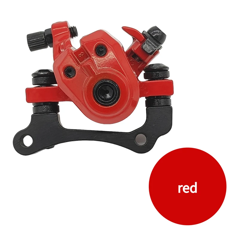 Tolids Bremssattel Schwarz Rot Mechanisch für Kugoo M4 / M4 Pro