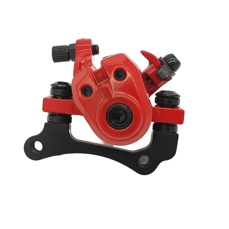 Tolids Bremssattel Schwarz Rot Mechanisch für Kugoo M4 / M4 Pro