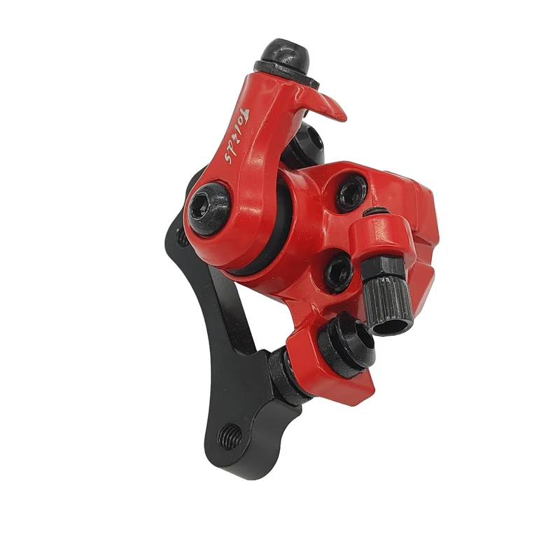 Tolids Bremssattel Schwarz Rot Mechanisch für Kugoo M4 / M4 Pro