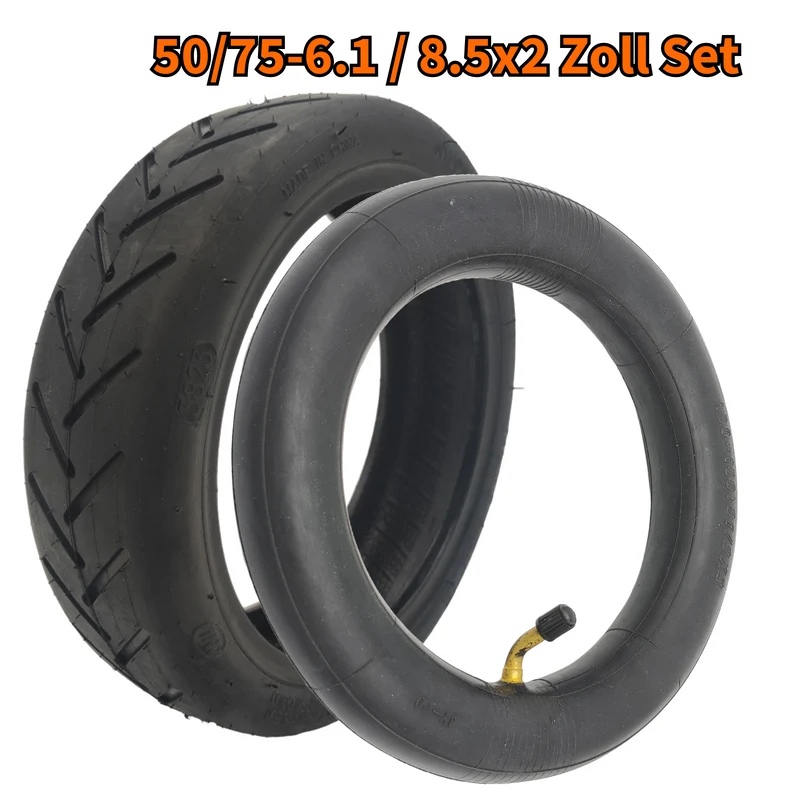 SoFlow SO4 Reifen Set 8.5x2 Zoll mit Schlauch abgewinkelt