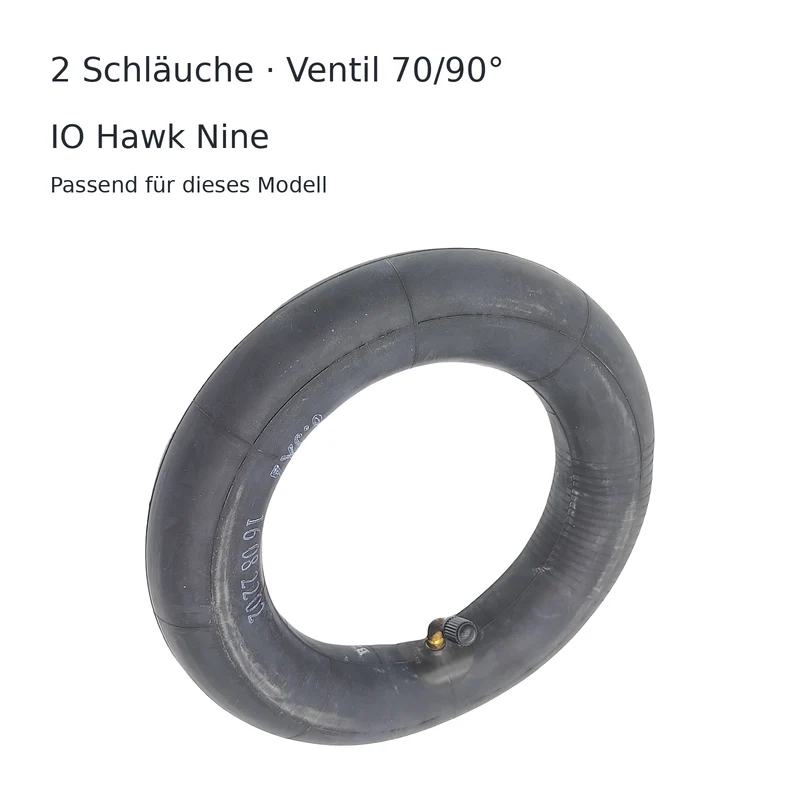 Schlauch 8.5x2 (50-134) 70/90° Ventil 2er-Set für IO Hawk Nine