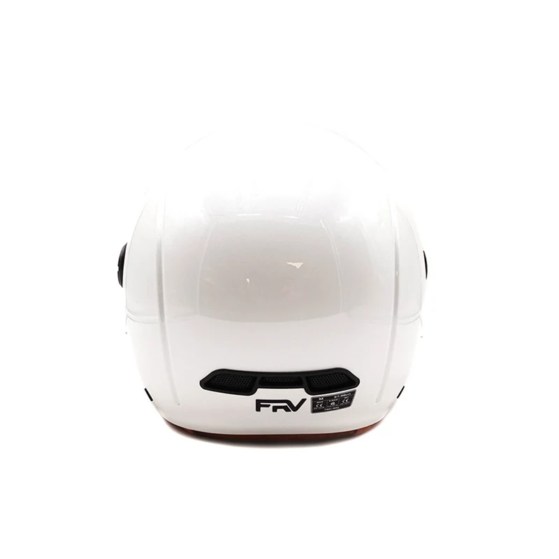 Casque JET blanc brillant (taille XS à XXL)