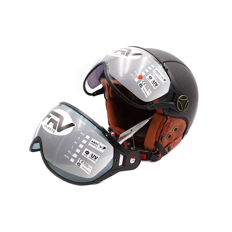 Casque JET vert mat caméléon (taille XS à XXL) (M)