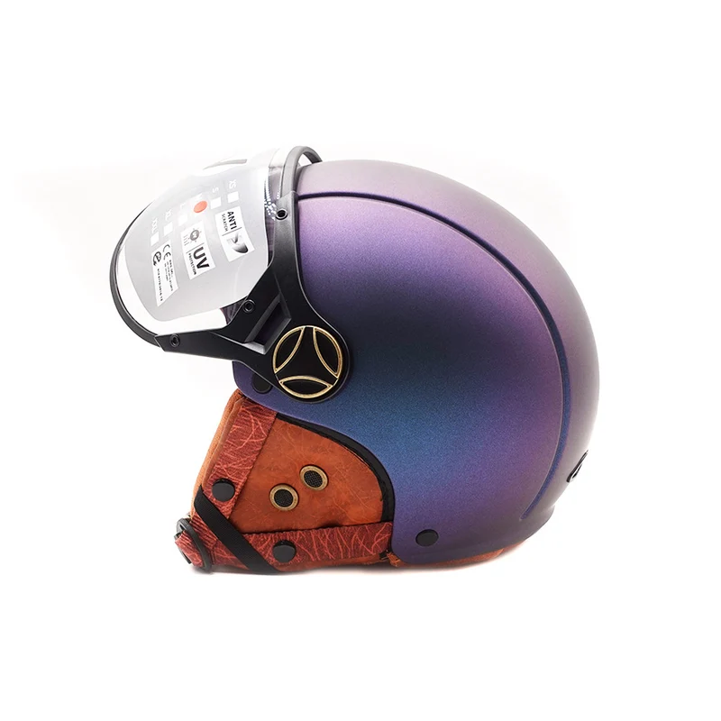 Casque JET bleu mat caméléon (taille XS à XXL) (L)