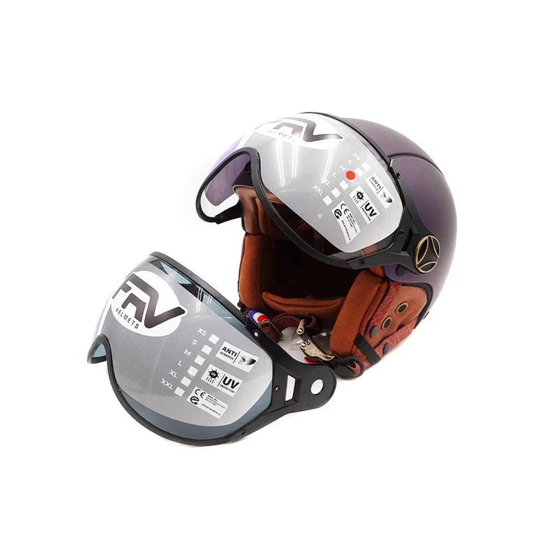 Casque JET bleu mat caméléon (taille XS à XXL) (S)