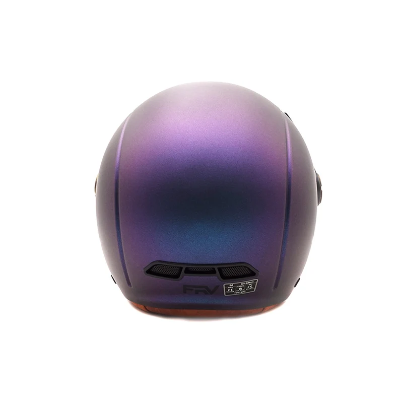 Casque JET bleu mat caméléon (taille XS à XXL)