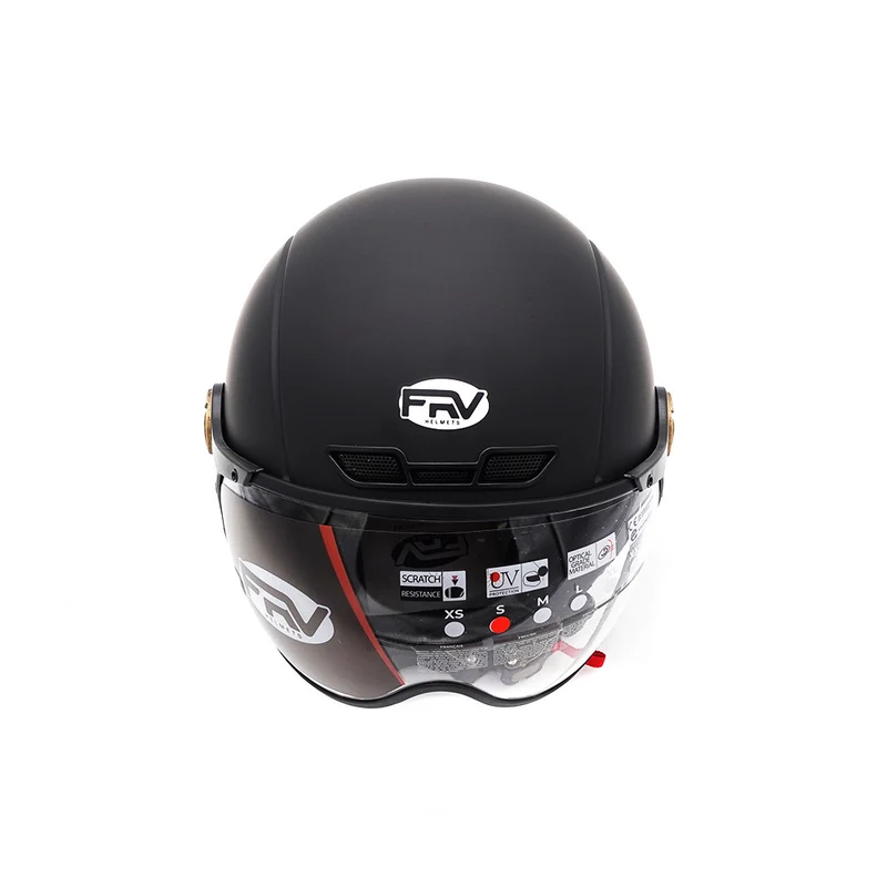 Casque JET noir mat (taille XS à XXL) (XXL)