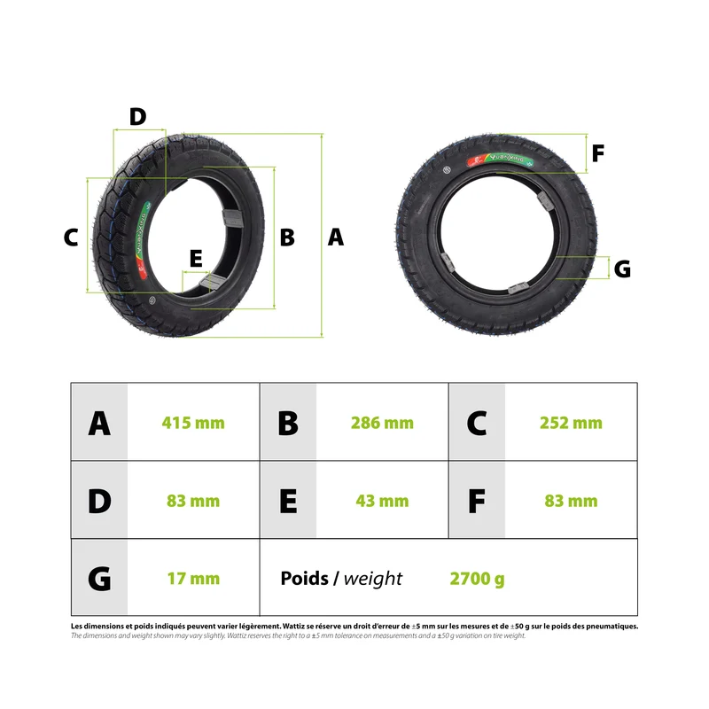 Pneu Scooter 3.50-10 Tubeless