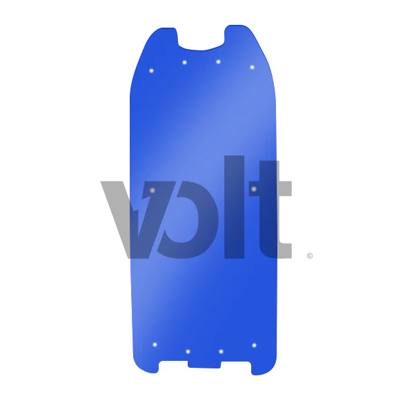 CARBON REVO DOUBLURE DE DECK 3MM BLEU TRANSLUCIDE - DUALTRON 2