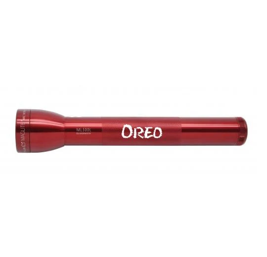 ML300L LED 3-Cell D Flashlight - Red - Custom Engraving