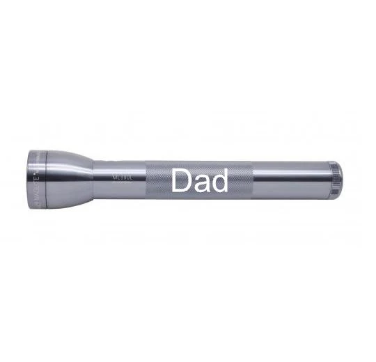 ML300L LED 3-Cell D Flashlight - Gray - Custom Engraving