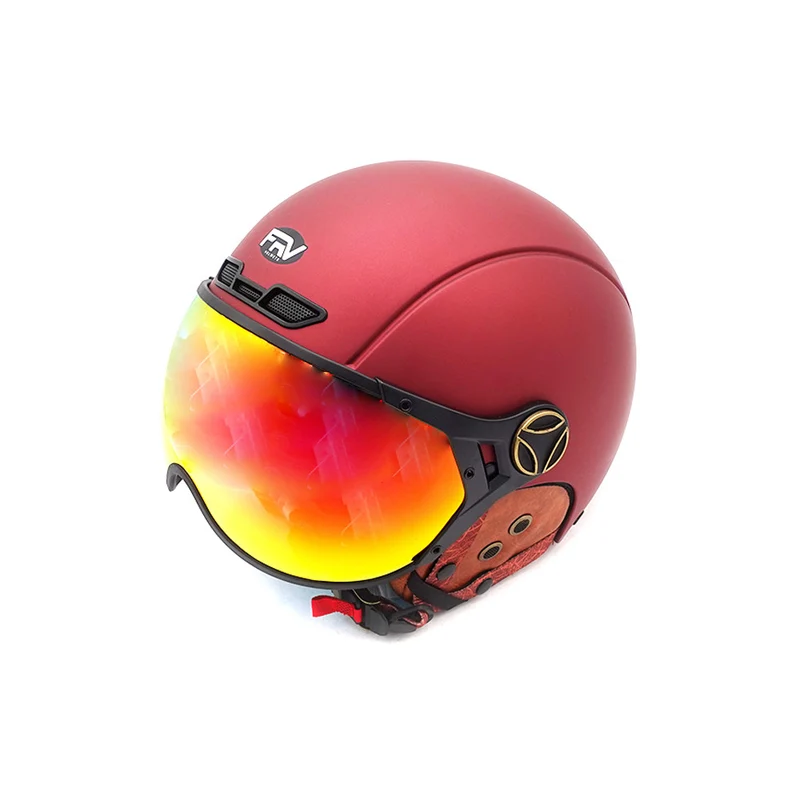 Casque JET FRV bordeaux mat (taille XS à XXL)