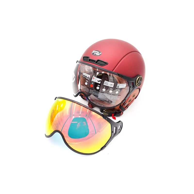 Casque JET FRV bordeaux mat (taille XS à XXL) (L)