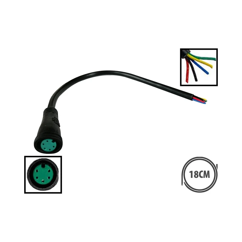 Connecteur étanche 5 pins femelle