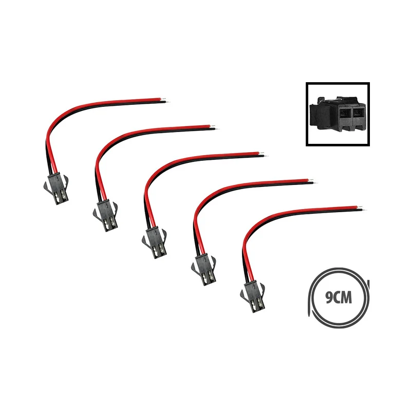 Câble prise JST 2 pin femelle x5pcs