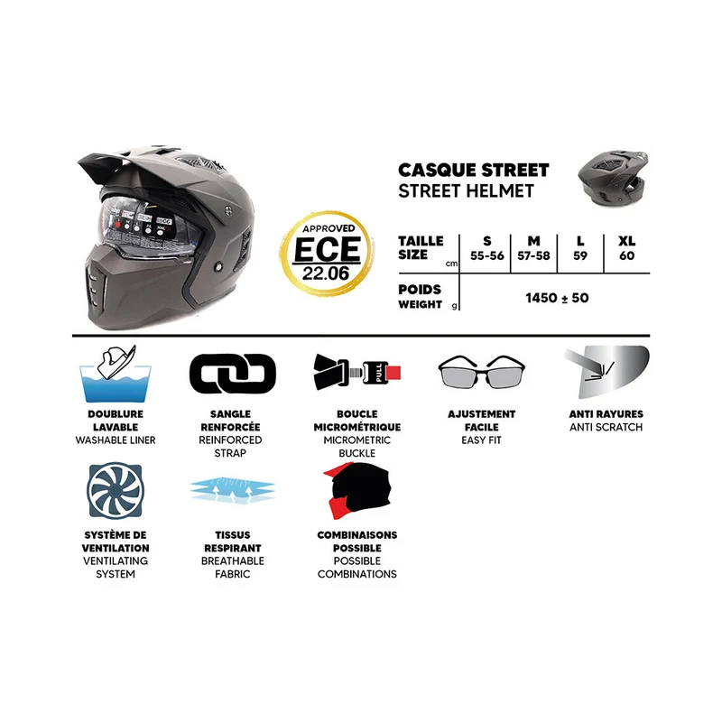 Casque street FRV Bronze Mat