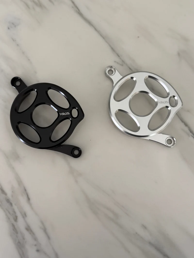 Surron Light Bee X & E-Ride Metal Motor Cover | CNC Upgrade Replacement (Black & Chrome)