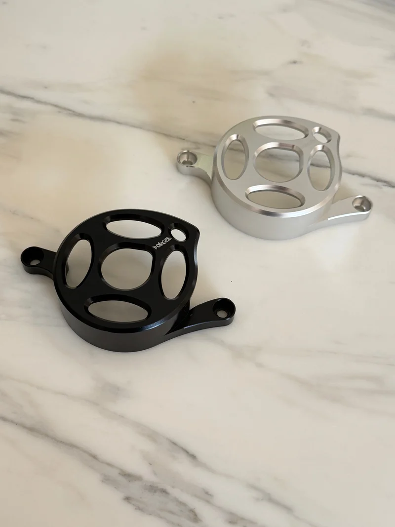 Surron Light Bee X & E-Ride Metal Motor Cover | CNC Upgrade Replacement (Black & Chrome)