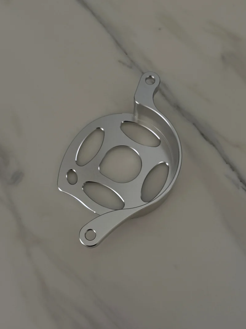 Surron Light Bee X & E-Ride Metal Motor Cover | CNC Upgrade Replacement (Black & Chrome)