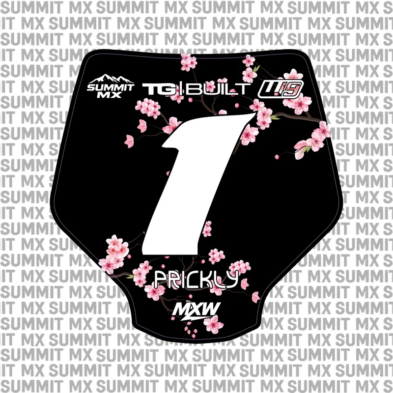 Cherry Blossom Number Plate Decal
