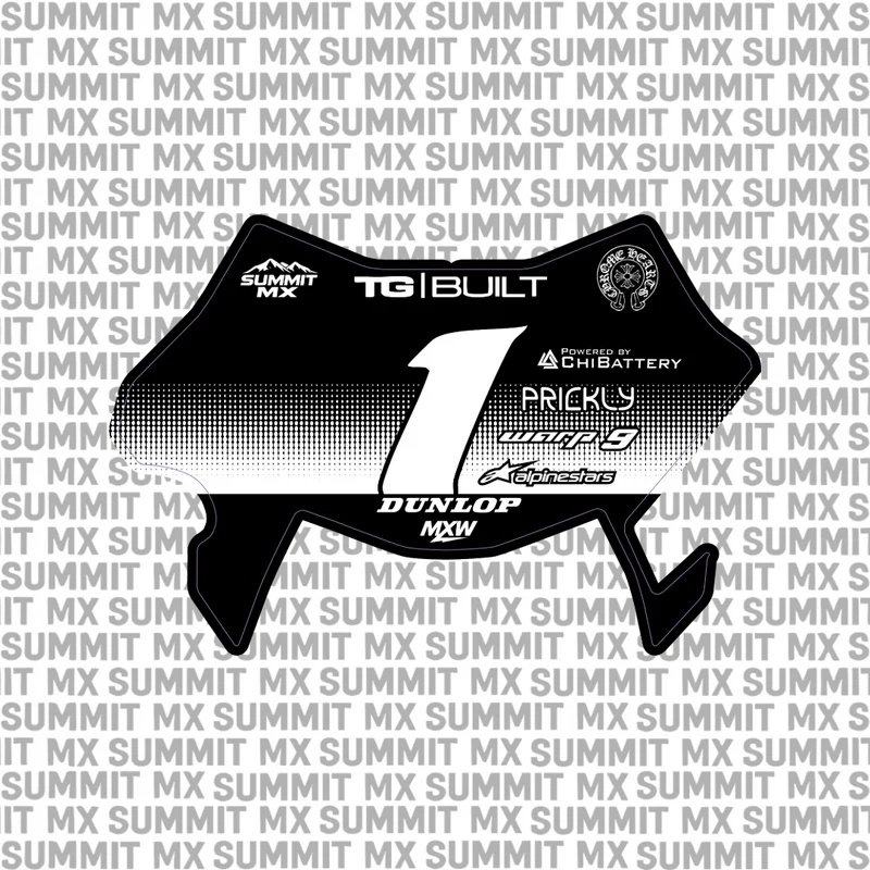 Horizon Number Plate Decal