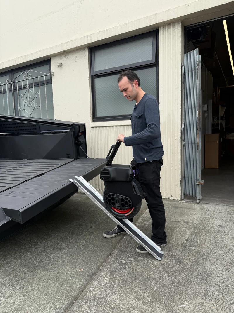 Extendable Ramp for Loading Bikes, Scooters, and Unicycles