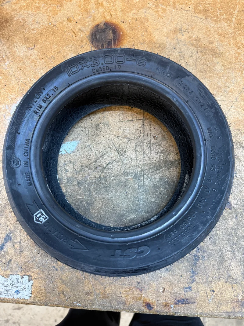 10x3.00-6 cst tire for Vsett,kaabo, glue inside