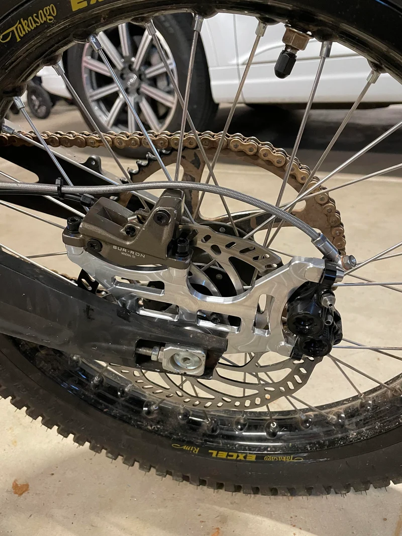 Dual Rear Caliper Bracket Compatbible With Surron