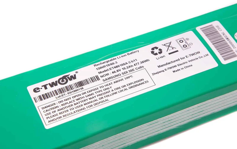 Lithium-Ionen-Akku 46,8V / 10,2Ah