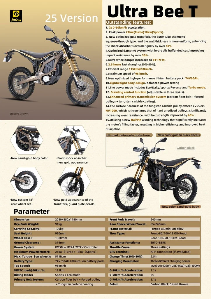 Surron Ultra Bee 21kw Electric Dirt Bike