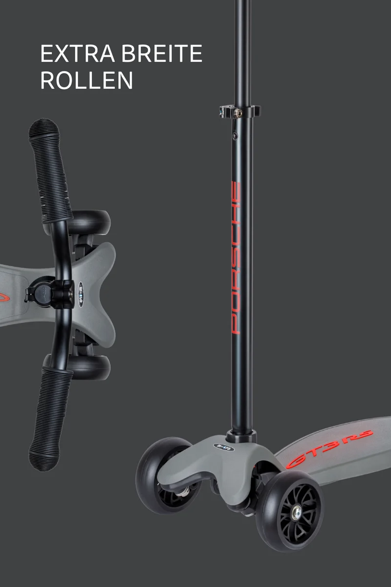 Micro Kickboard Deluxe by Porsche Stone Grey Metallic