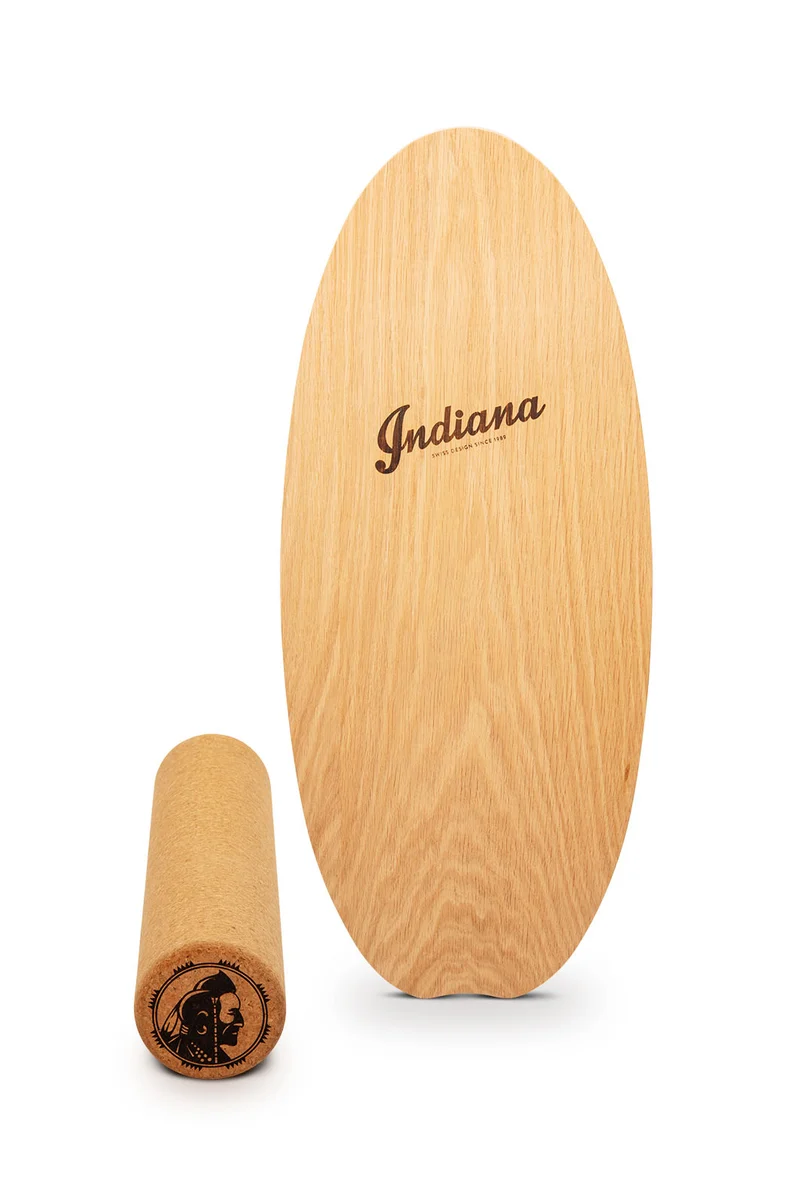 Indiana® Balance Board Eiche inkl. Korkrolle