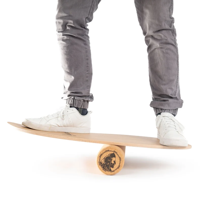 Indiana® Balance Board Eiche inkl. Korkrolle