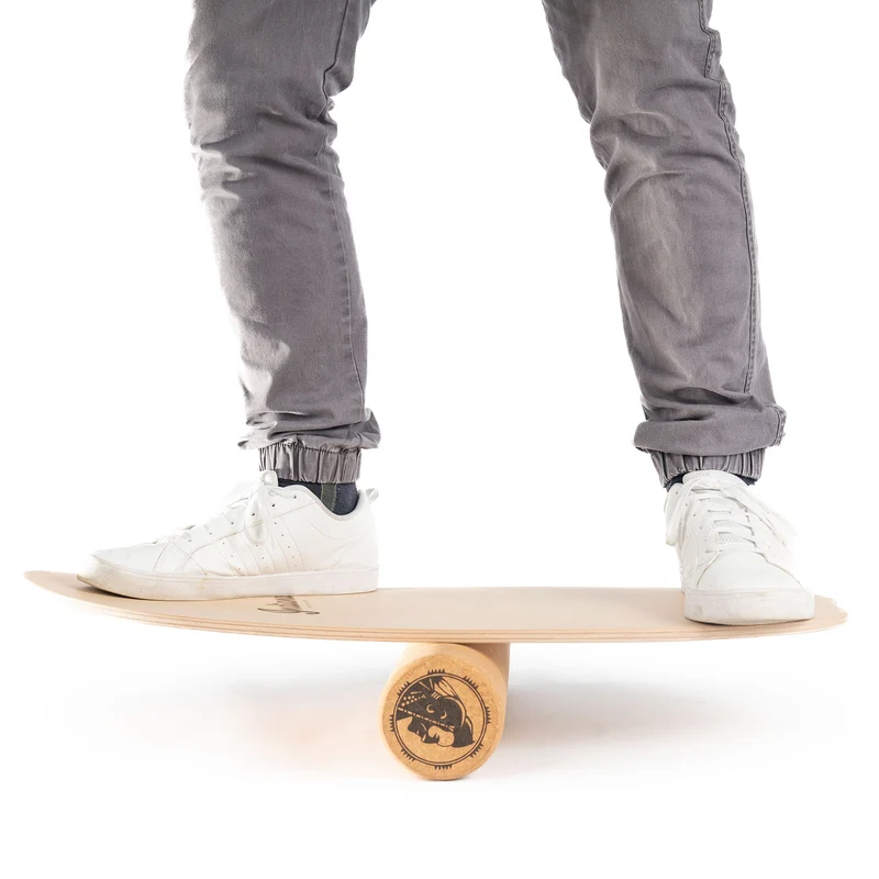 Indiana® Balance Board Buche inkl. Korkrolle
