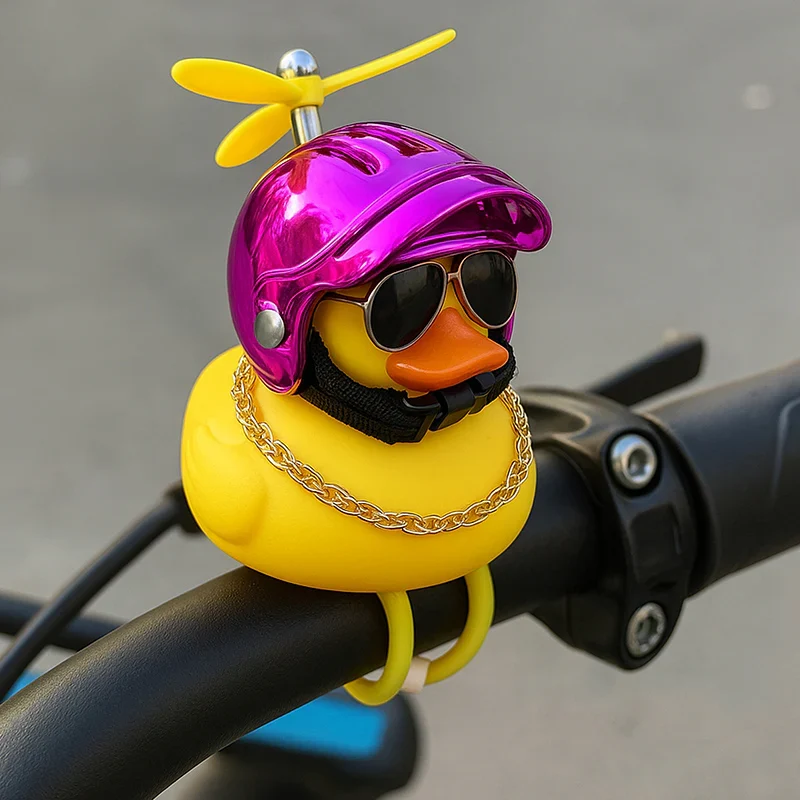 LED E-Scooter Ente mit Helm – Lustiges Gadget mit LED & Propeller