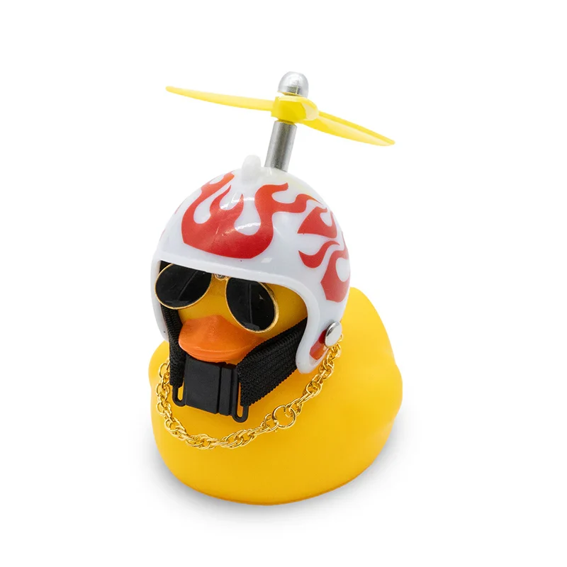 LED E-Scooter Ente mit Helm – Lustiges Gadget mit LED & Propeller