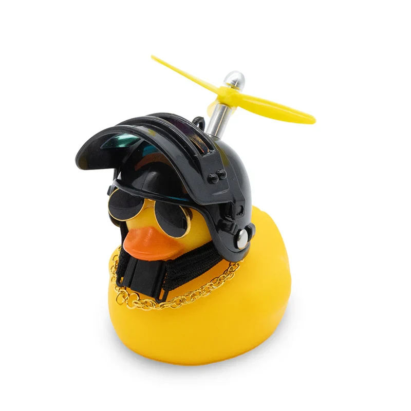 LED E-Scooter Ente mit Helm – Lustiges Gadget mit LED & Propeller