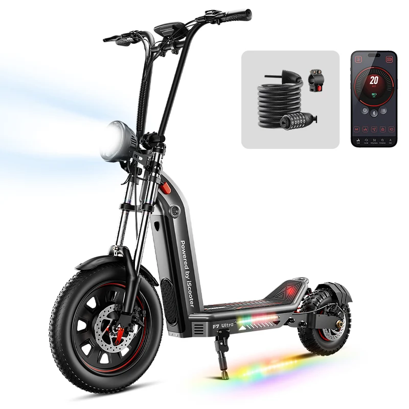 iScooter F7Ultra All-Terrain Electric Scooter with Detachable Battery