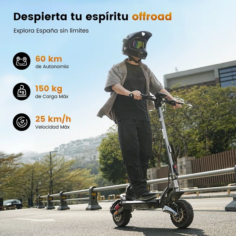 iScooter Patinete Eléctrico iX7Pro Certificado VMP para España