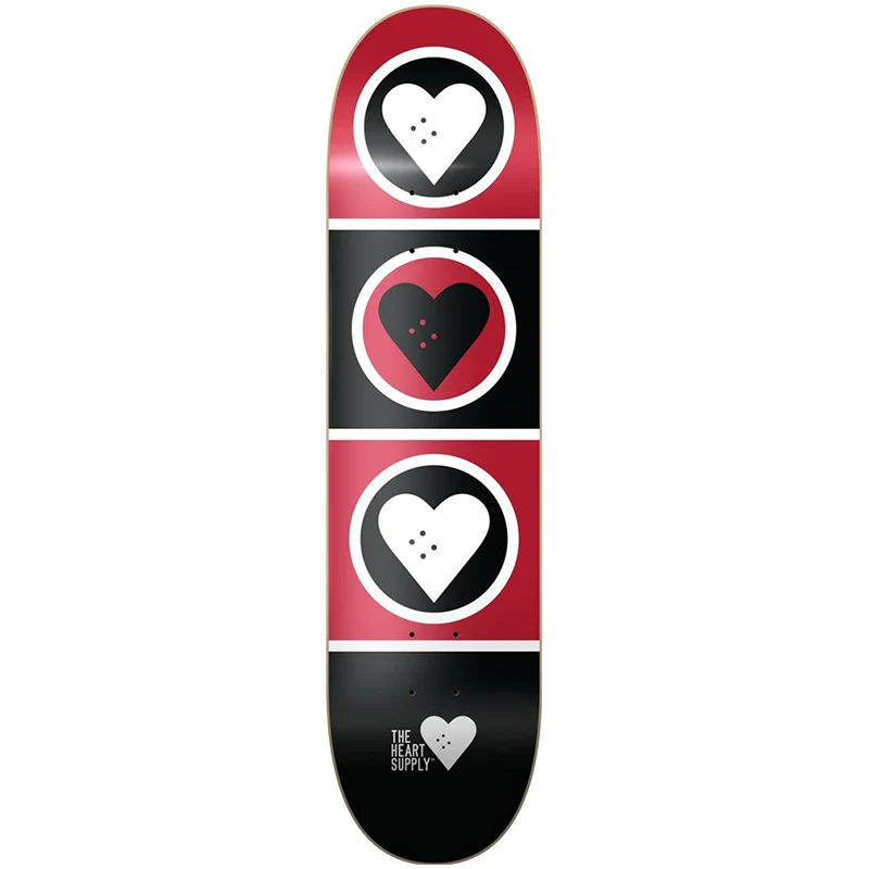 The Heart Supply Squad Deck Black/Red 8.375