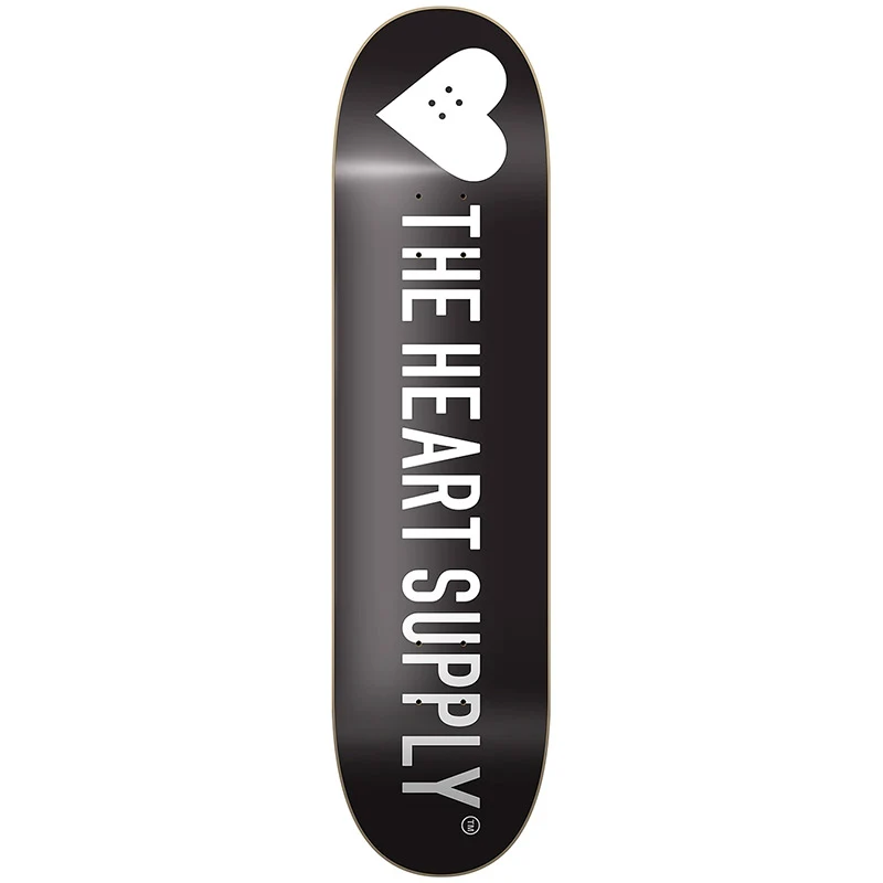 The Heart Supply Strong Deck Black 8.25