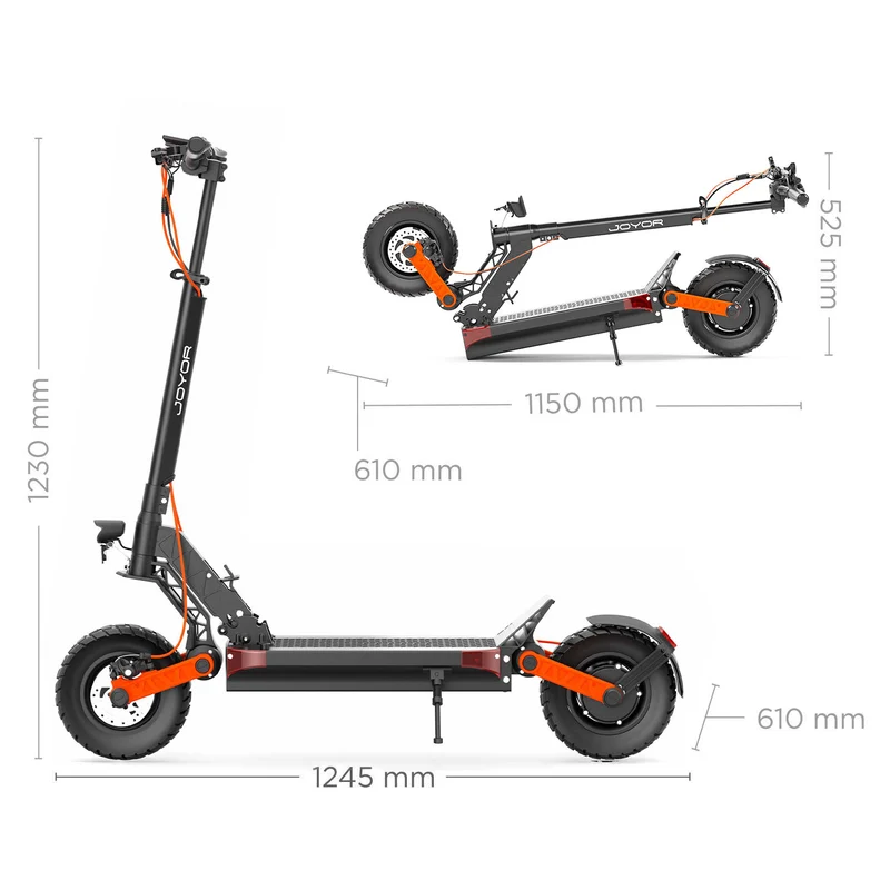 Joyor S8 Electric Scooter 600W 48V 26Ah – 90km Range